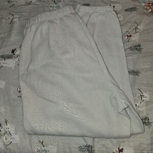 Women's Cozy White Joggers